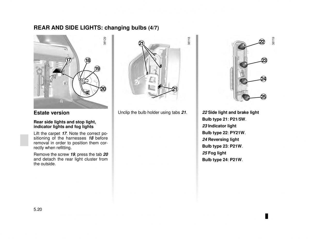 Dacia Logan MCV Sandero II 2 owners manual / page 184