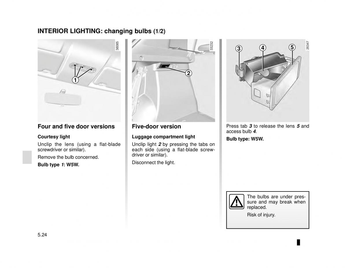 Dacia Logan MCV Sandero II 2 owners manual / page 188