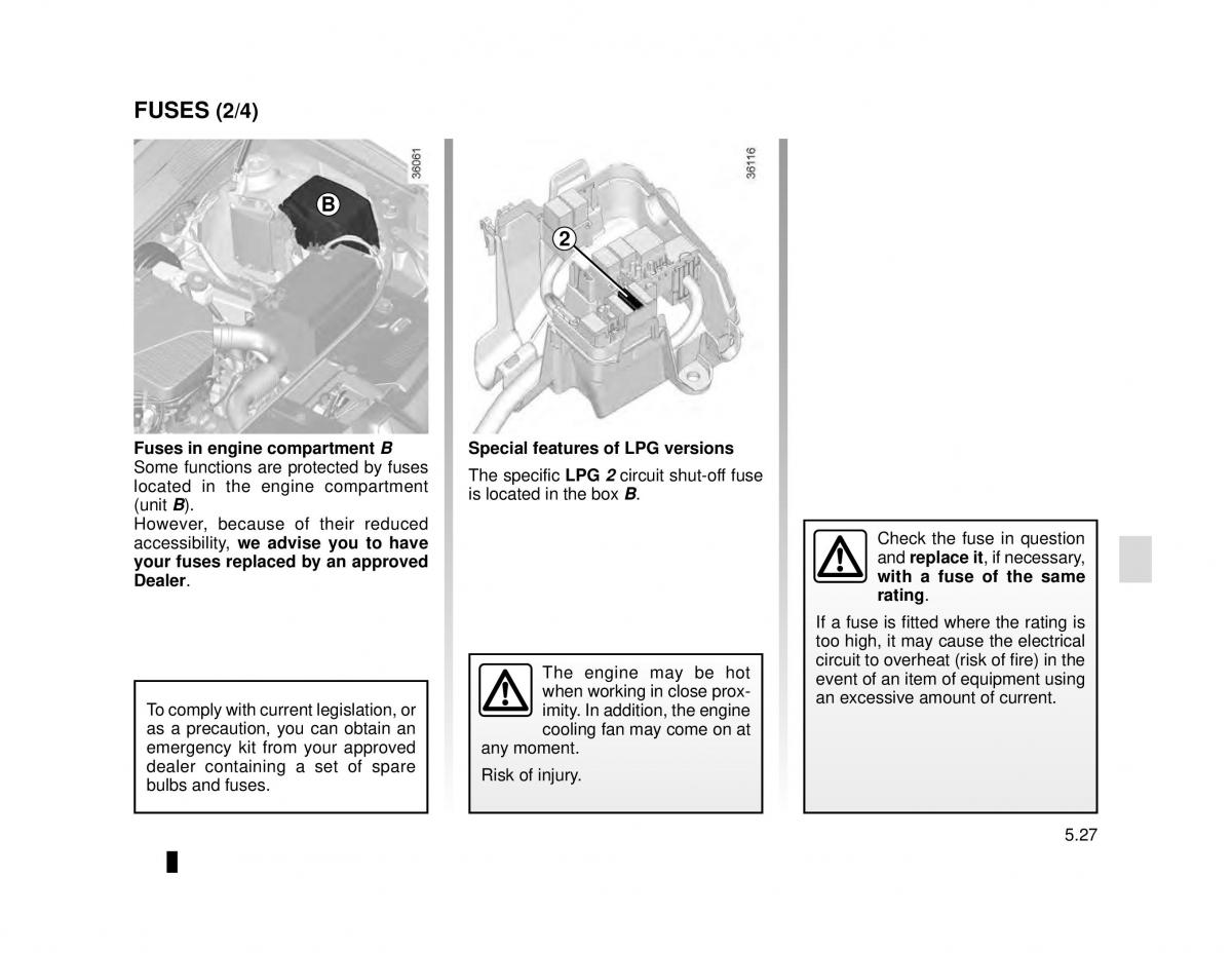 Dacia Logan MCV Sandero II 2 owners manual / page 191