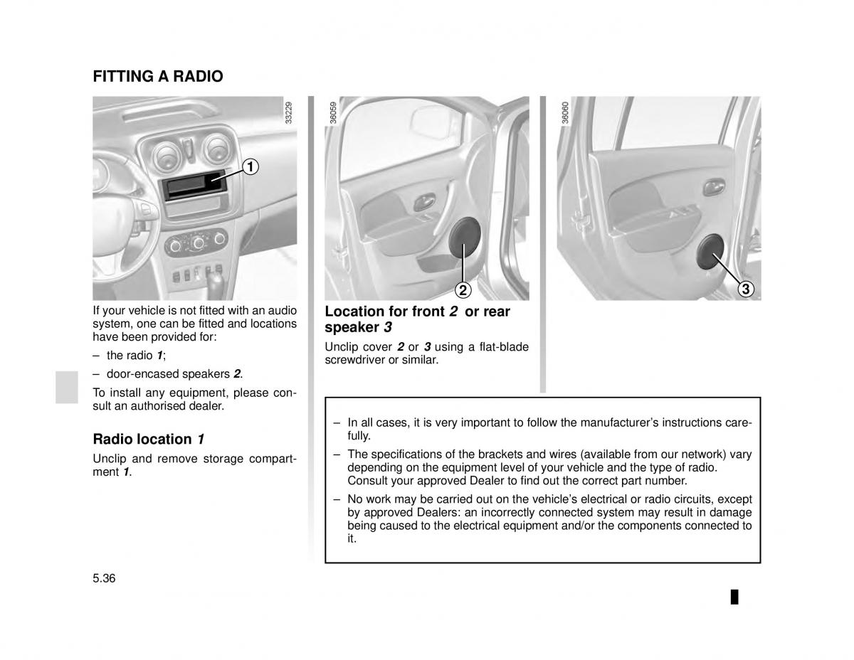 Dacia Logan MCV Sandero II 2 owners manual / page 200