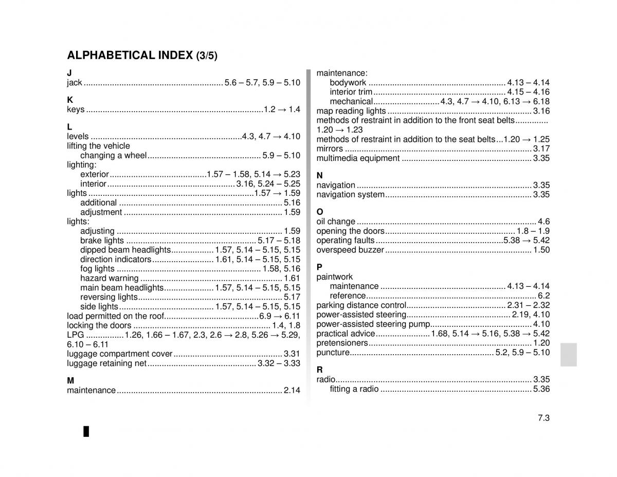 Dacia Logan MCV Sandero II 2 owners manual / page 233