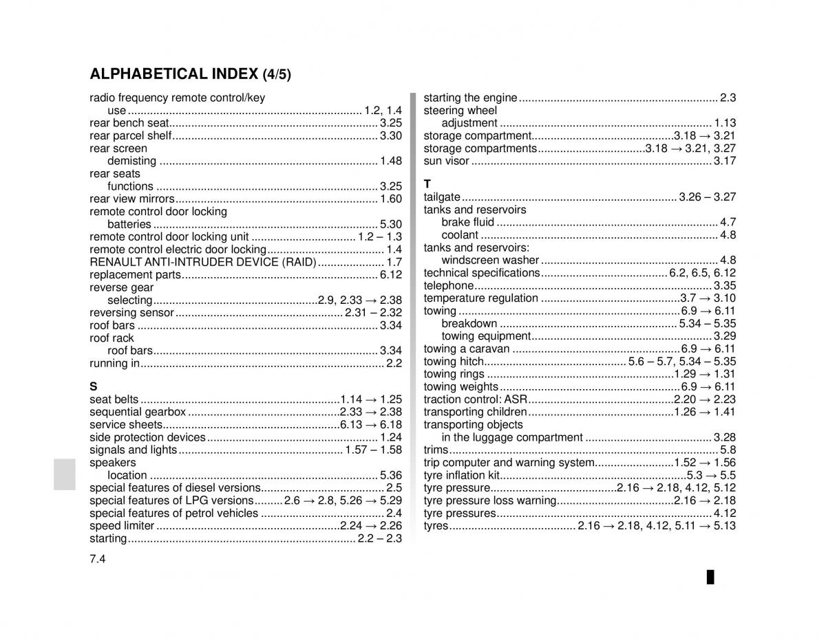 Dacia Logan MCV Sandero II 2 owners manual / page 234