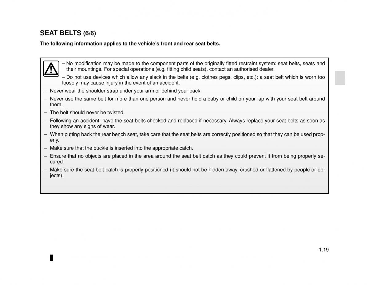 Dacia Logan MCV Sandero II 2 owners manual / page 25