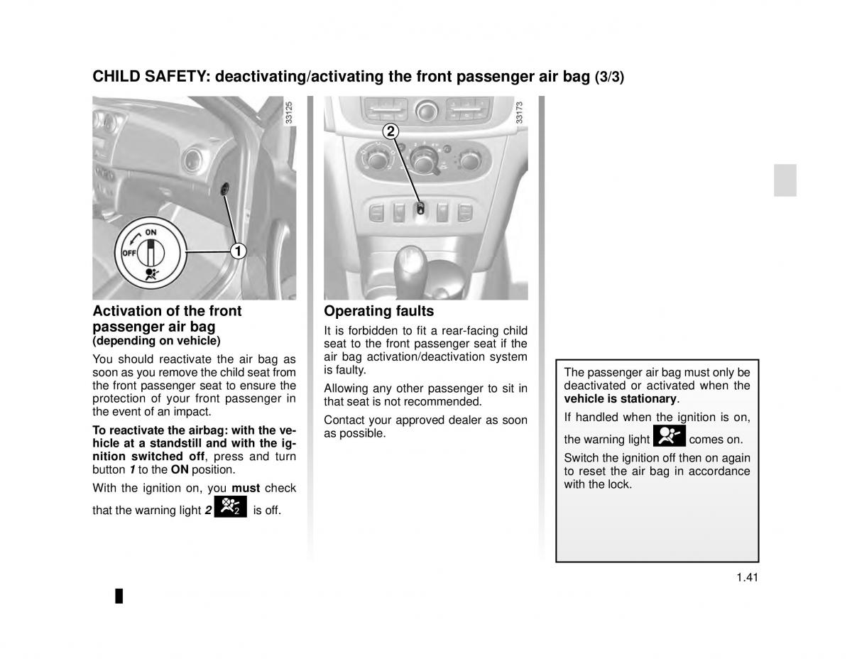 Dacia Logan MCV Sandero II 2 owners manual / page 47