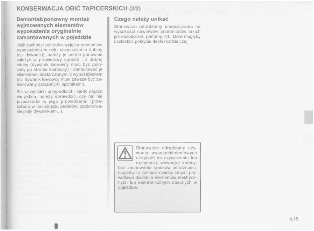 Dacia Logan MCV Sandero II 2 instrukcja obslugi / page 149