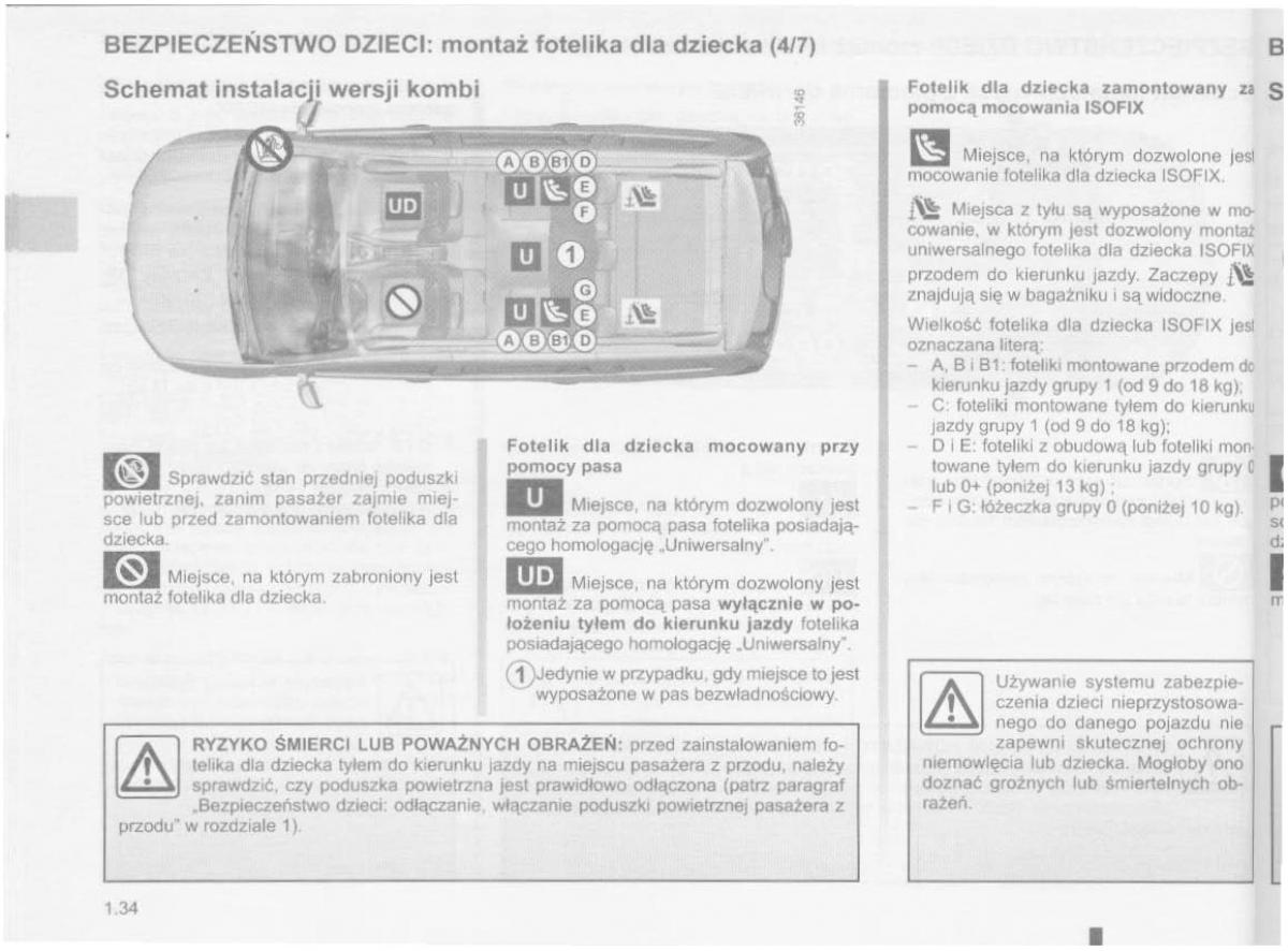 Dacia Logan MCV Sandero II 2 instrukcja obslugi / page 38