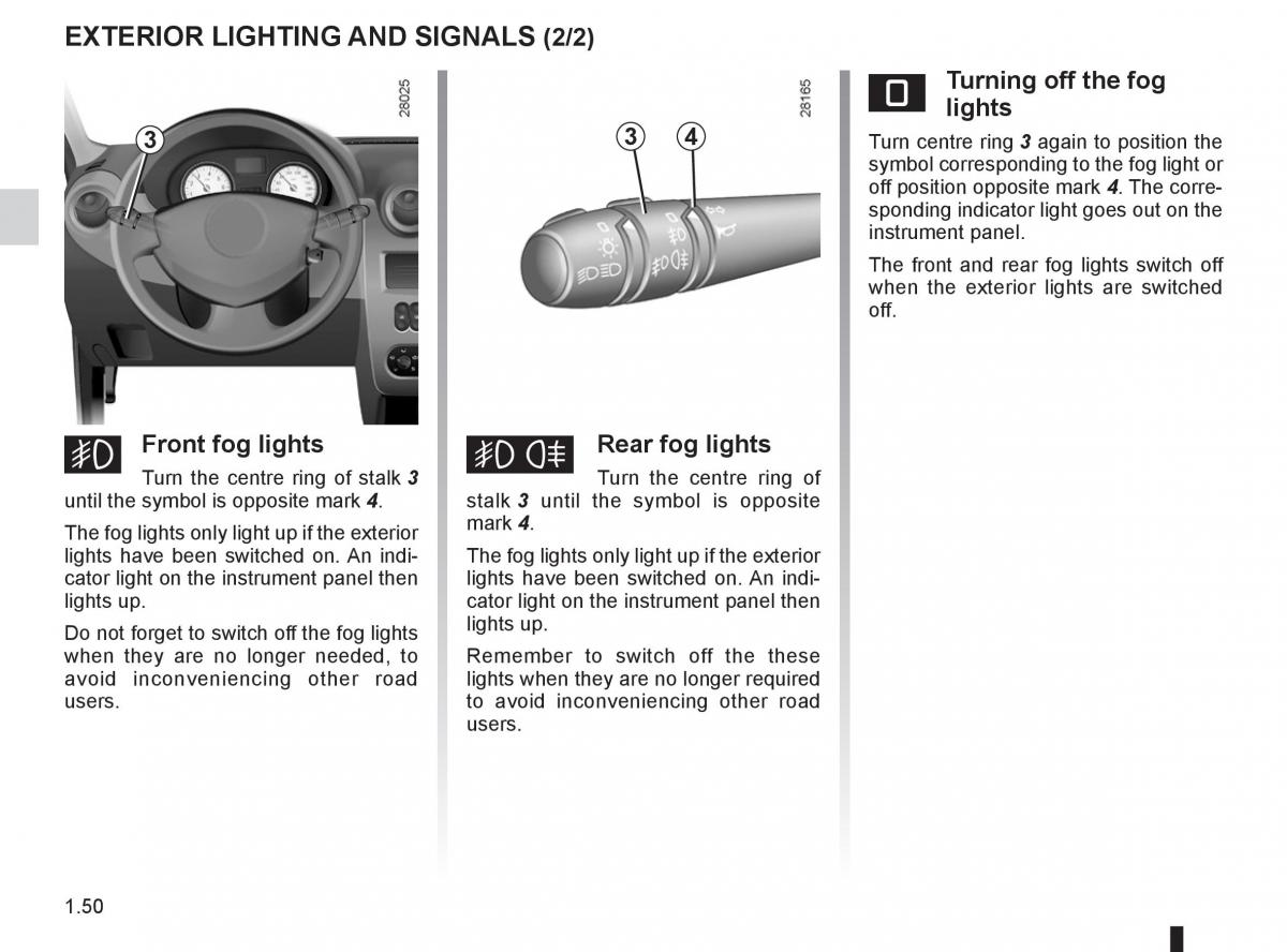 Dacia Sandero I 1 owners manual / page 56