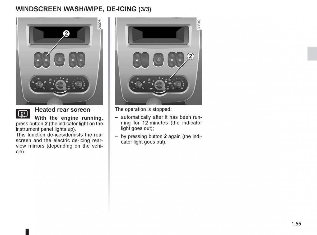 Dacia Sandero I 1 owners manual / page 61