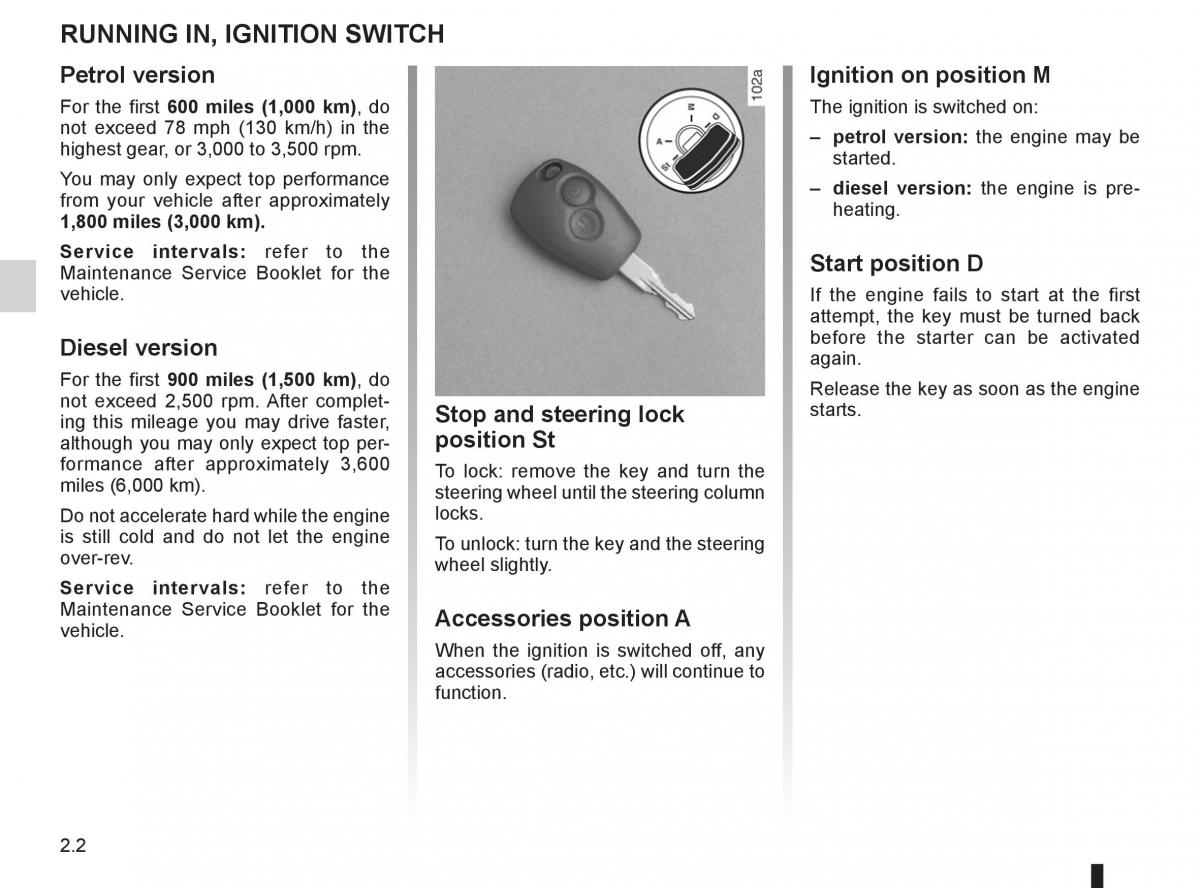 Dacia Sandero I 1 owners manual / page 66