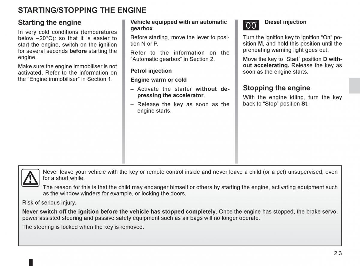 Dacia Sandero I 1 owners manual / page 67