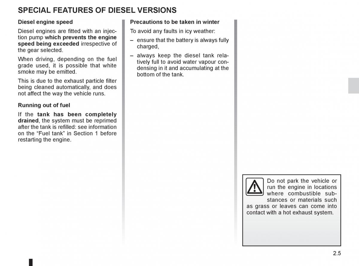 Dacia Sandero I 1 owners manual / page 69