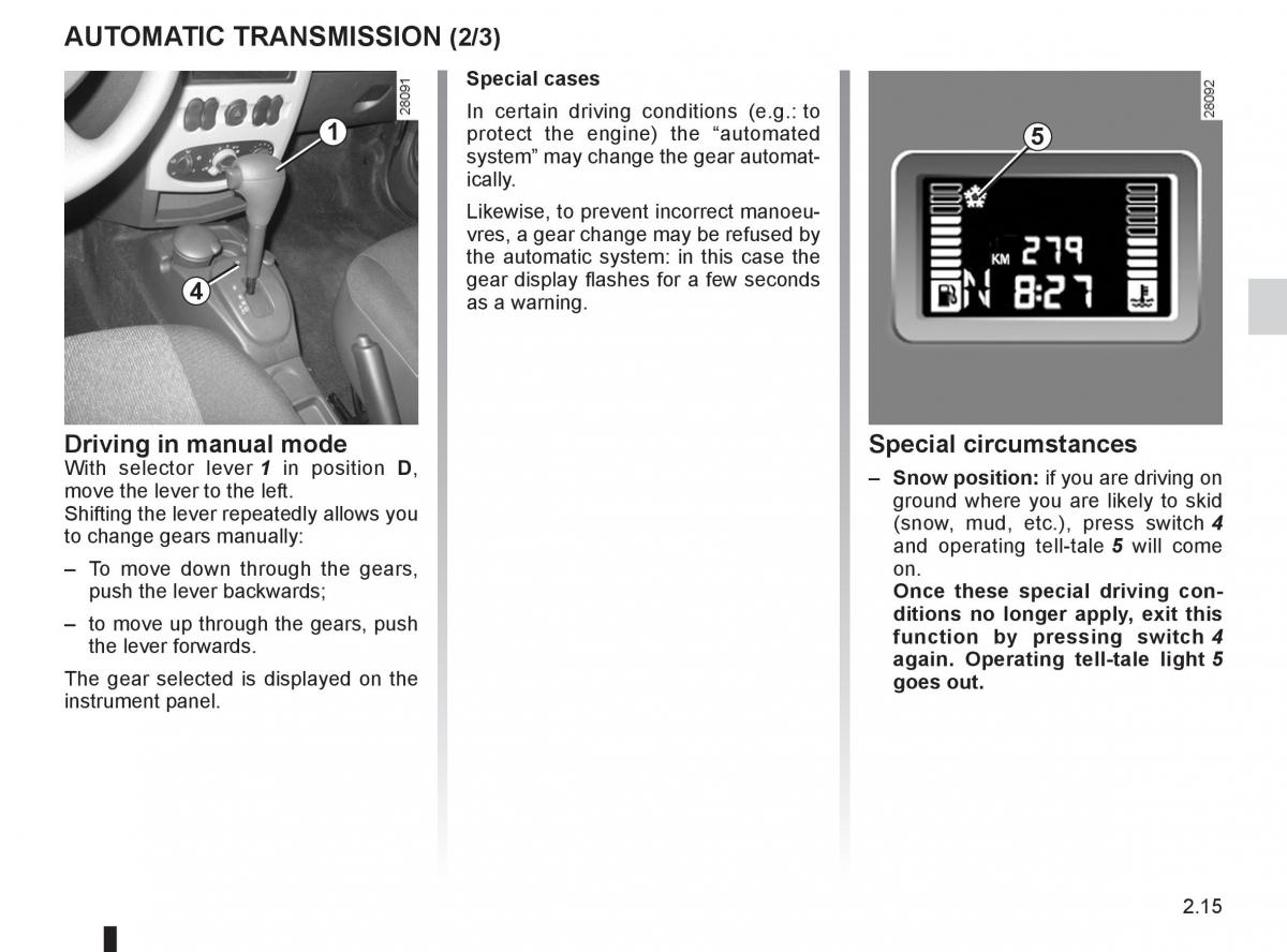 Dacia Sandero I 1 owners manual / page 79