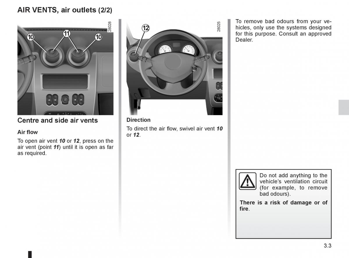 Dacia Sandero I 1 owners manual / page 83