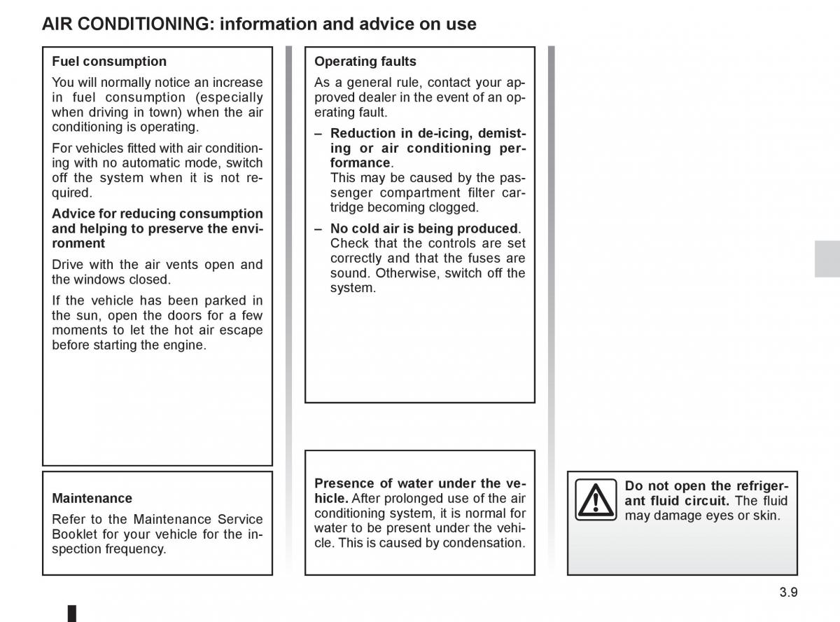 Dacia Sandero I 1 owners manual / page 89