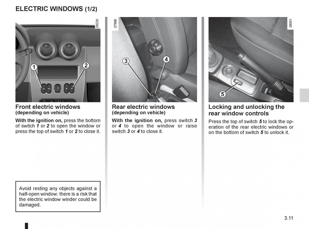 Dacia Sandero I 1 owners manual / page 91