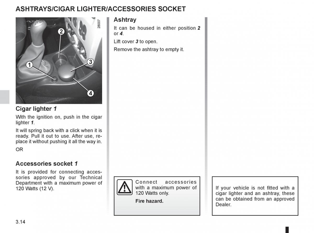 Dacia Sandero I 1 owners manual / page 94