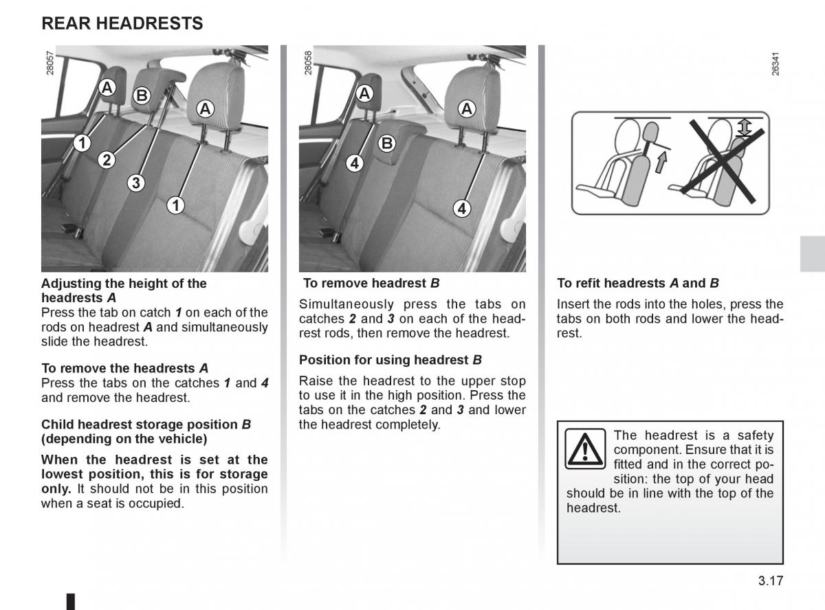 Dacia Sandero I 1 owners manual / page 97