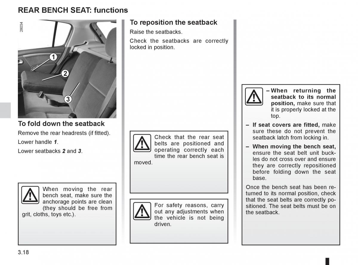 Dacia Sandero I 1 owners manual / page 98