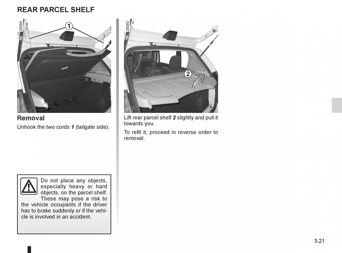 Dacia Sandero I 1 owners manual / page 101