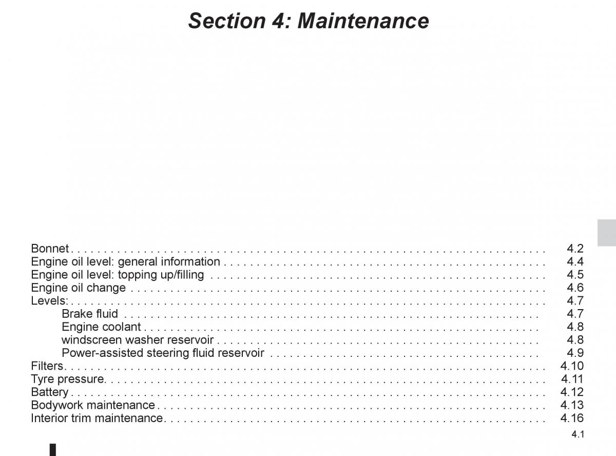 Dacia Sandero I 1 owners manual / page 103