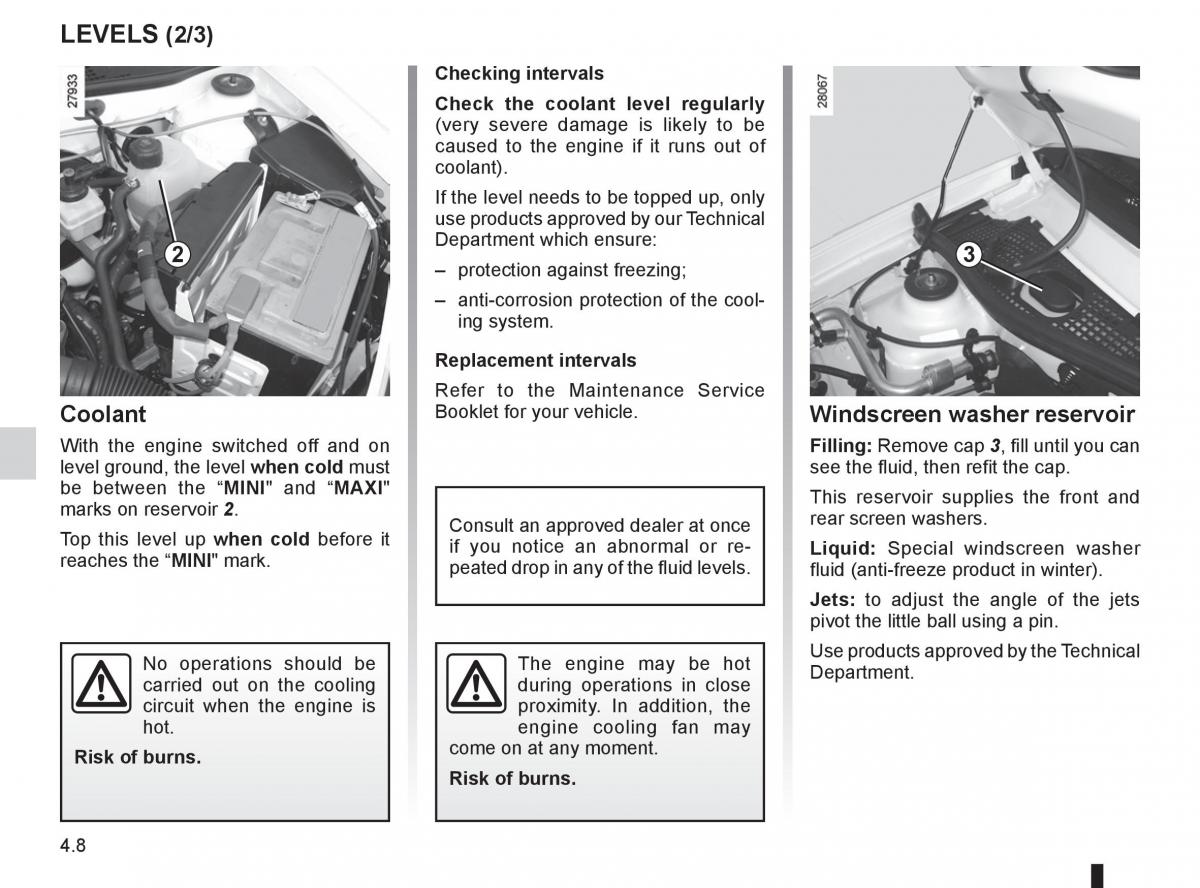 Dacia Sandero I 1 owners manual / page 110