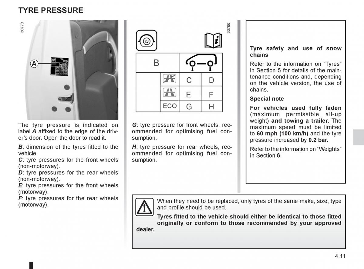 Dacia Sandero I 1 owners manual / page 113