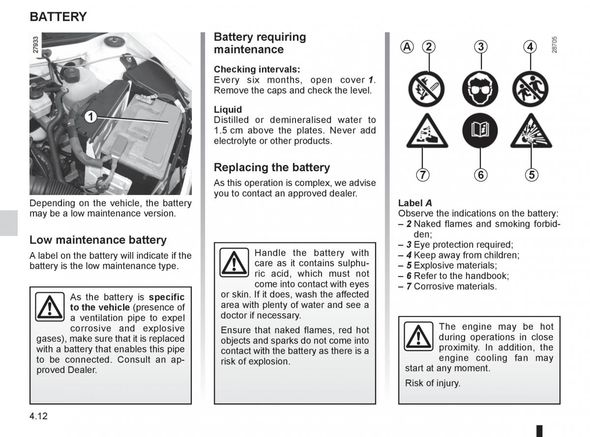 Dacia Sandero I 1 owners manual / page 114