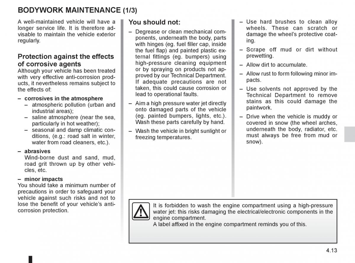 Dacia Sandero I 1 owners manual / page 115