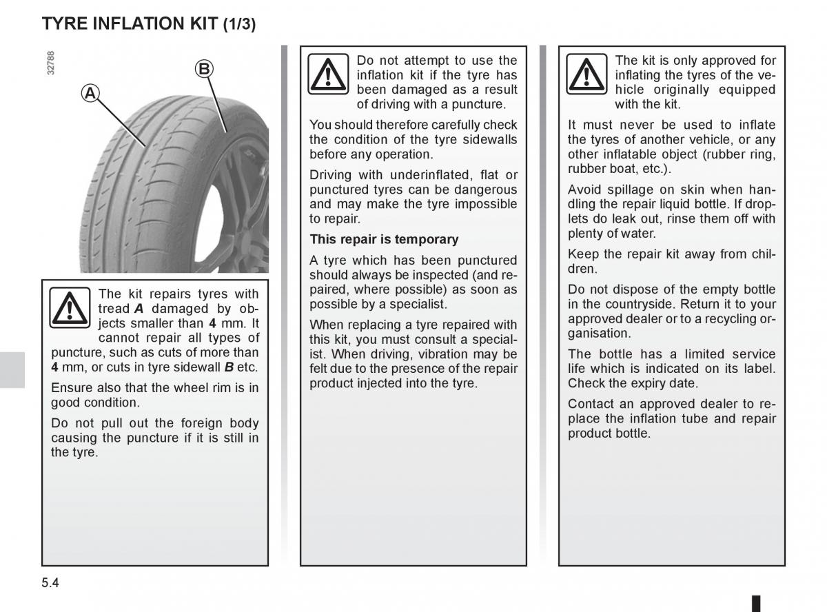 Dacia Sandero I 1 owners manual / page 124