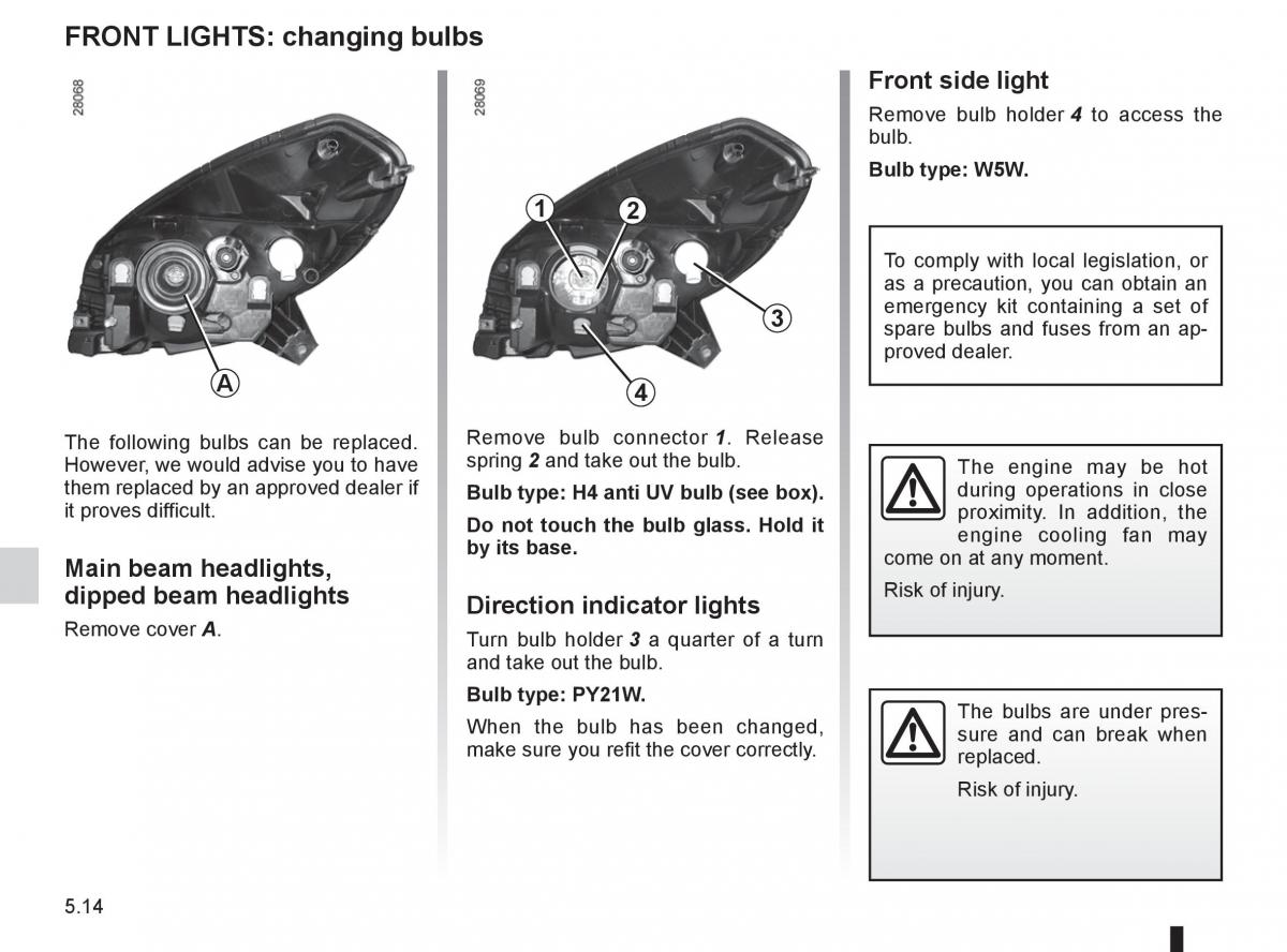 Dacia Sandero I 1 owners manual / page 134