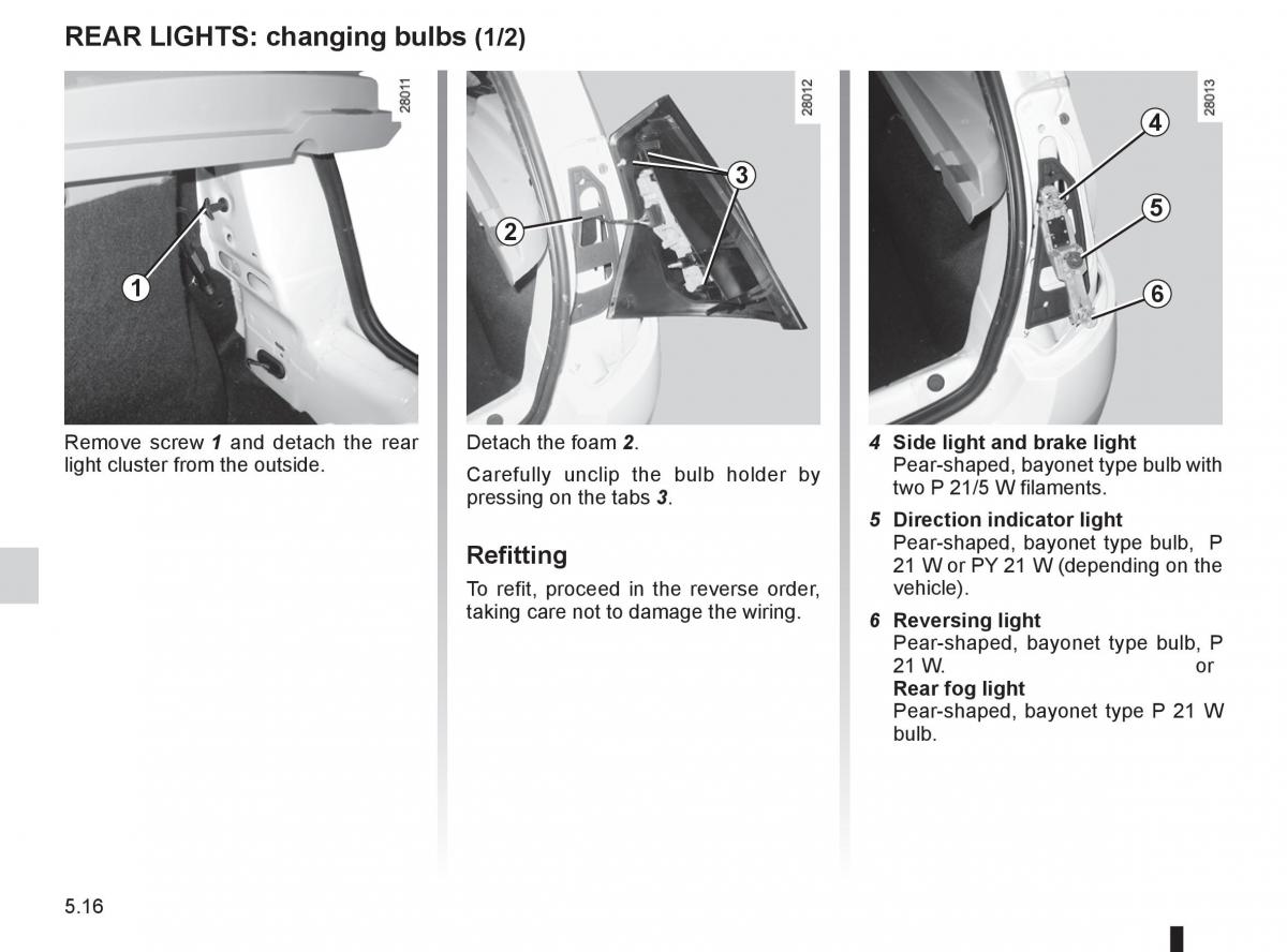 Dacia Sandero I 1 owners manual / page 136