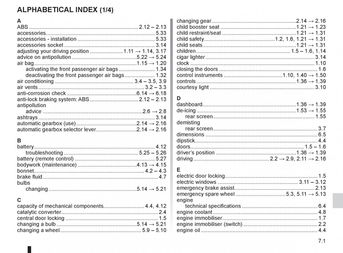 Dacia Sandero I 1 owners manual / page 177