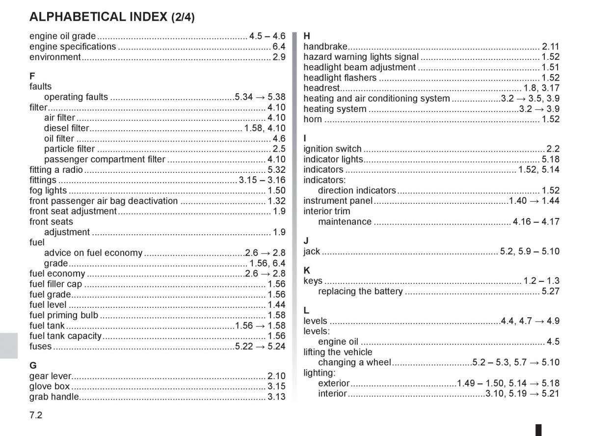 Dacia Sandero I 1 owners manual / page 178