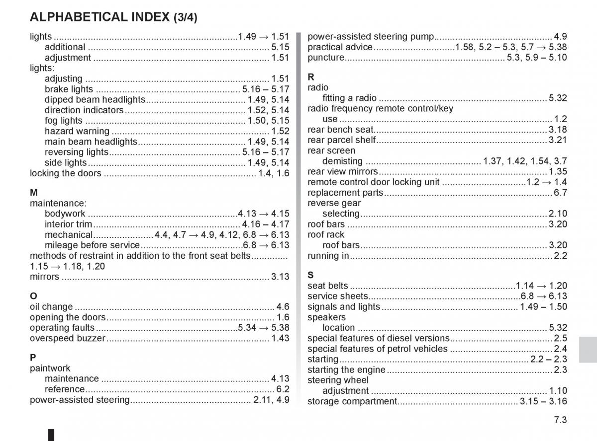 Dacia Sandero I 1 owners manual / page 179