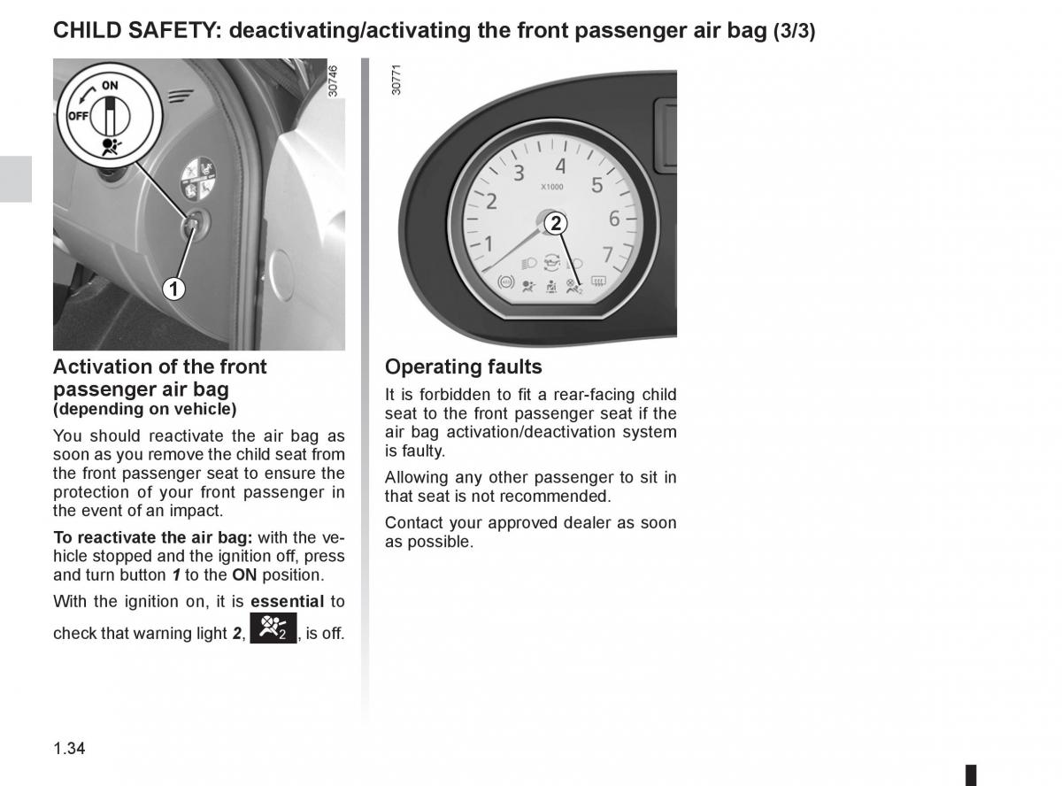 Dacia Sandero I 1 owners manual / page 40