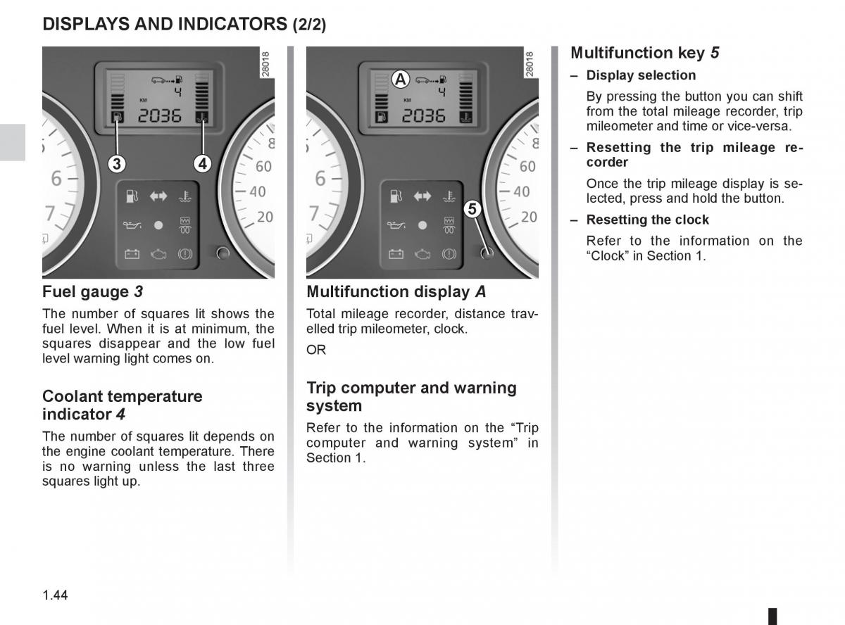 Dacia Sandero I 1 owners manual / page 50