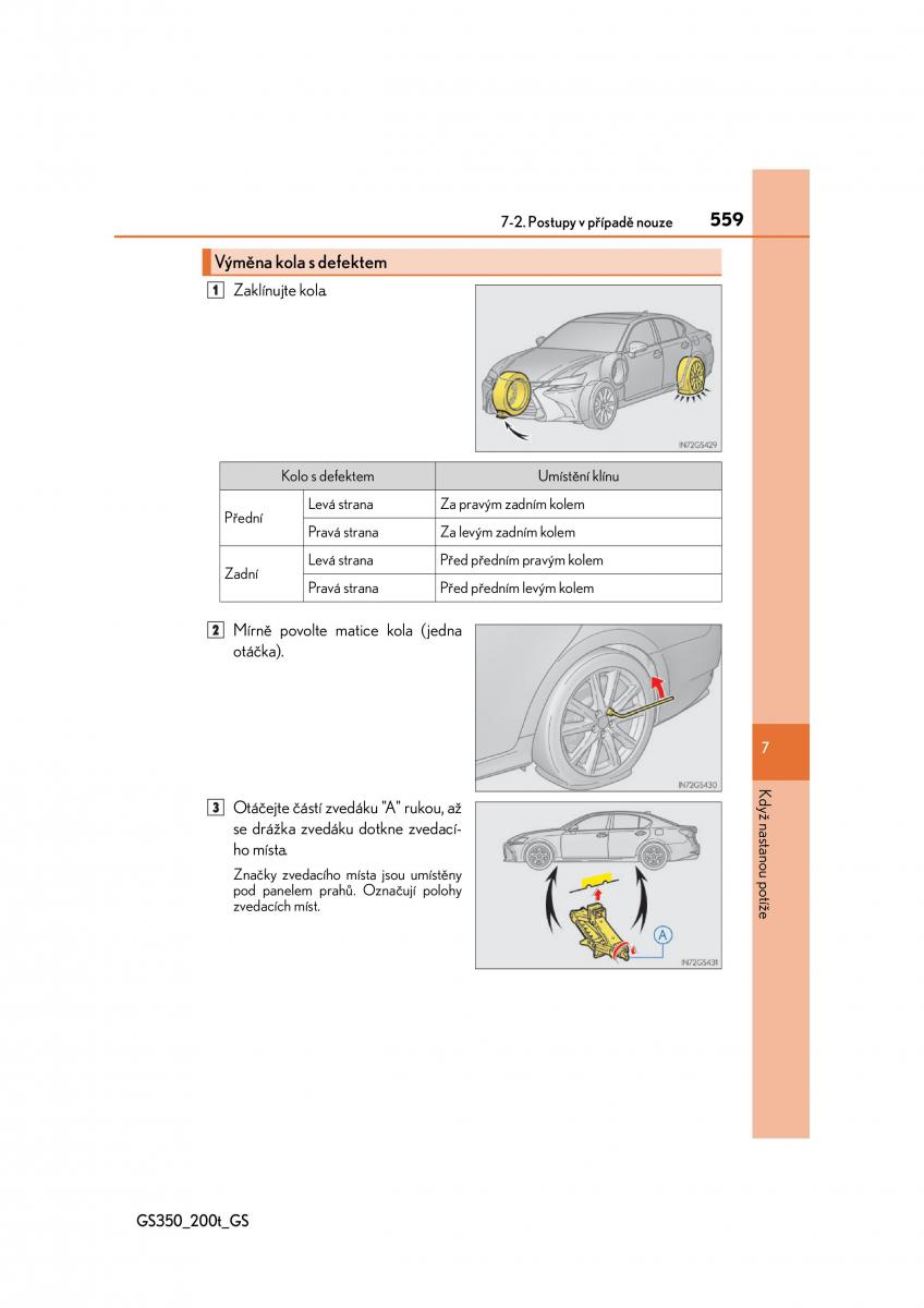 Lexus GS F IV 4 navod k obsludze / page 559