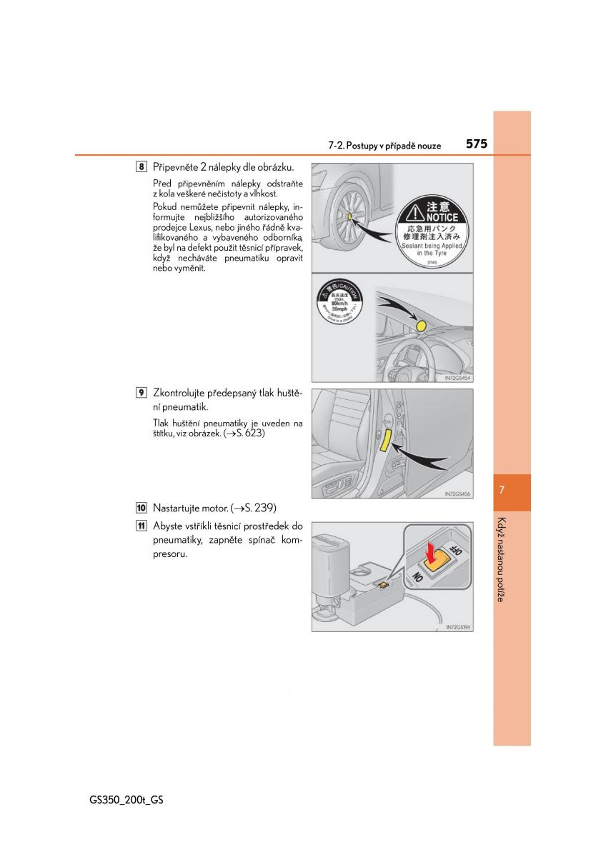 Lexus GS F IV 4 navod k obsludze / page 575