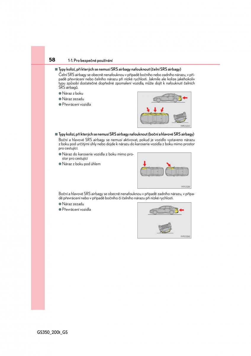 Lexus GS F IV 4 navod k obsludze / page 58