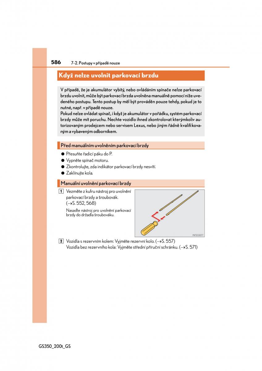 Lexus GS F IV 4 navod k obsludze / page 586