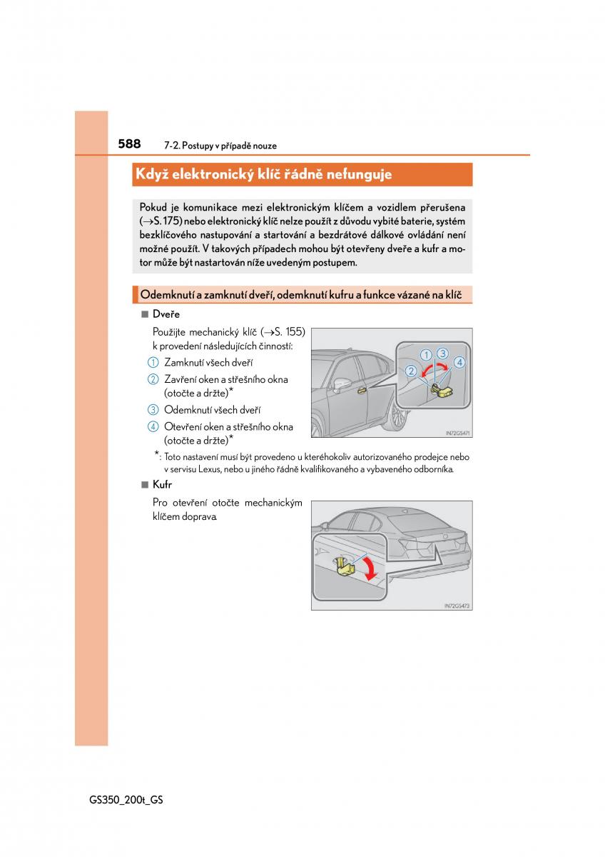 Lexus GS F IV 4 navod k obsludze / page 588