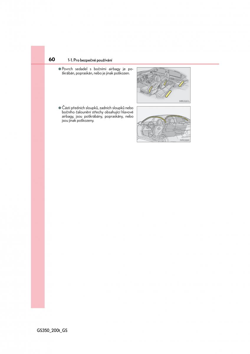 Lexus GS F IV 4 navod k obsludze / page 60