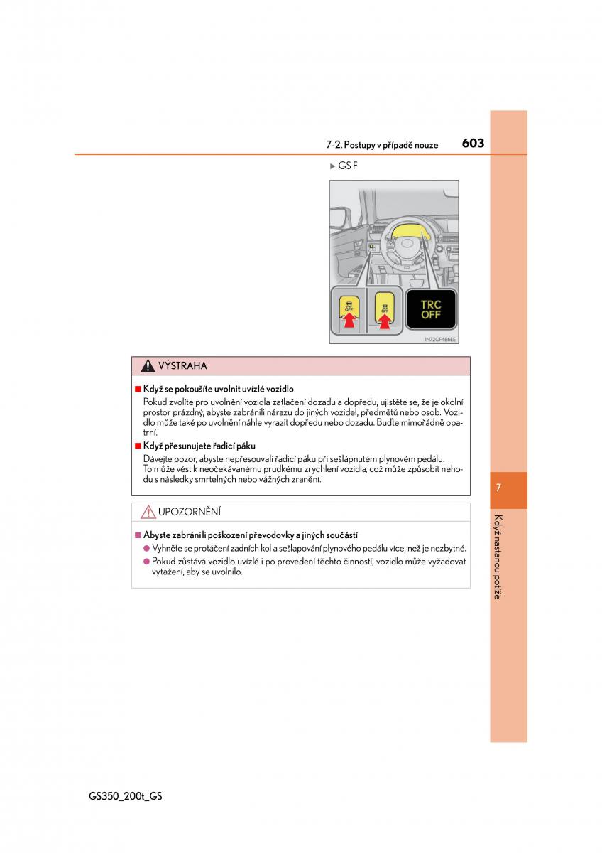Lexus GS F IV 4 navod k obsludze / page 603