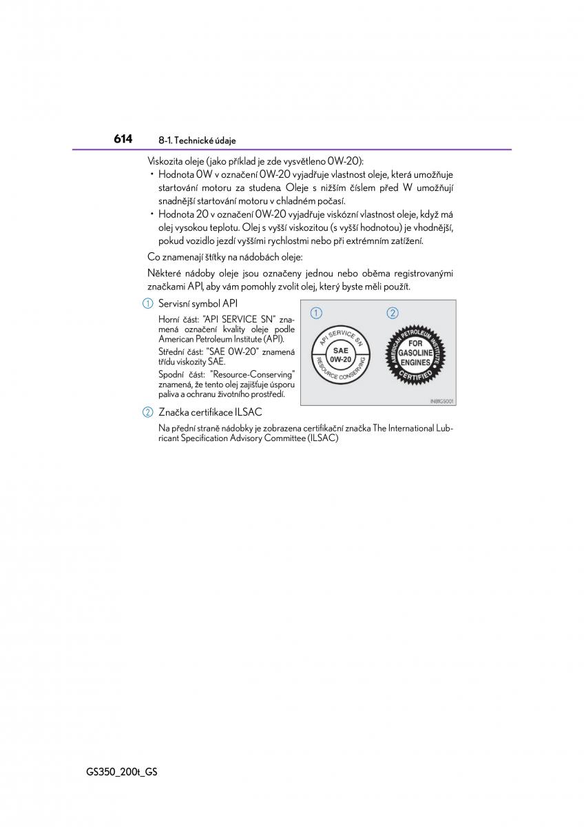 Lexus GS F IV 4 navod k obsludze / page 614
