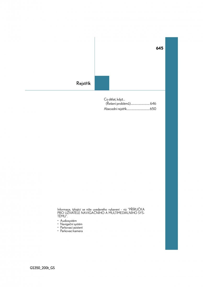 Lexus GS F IV 4 navod k obsludze / page 645