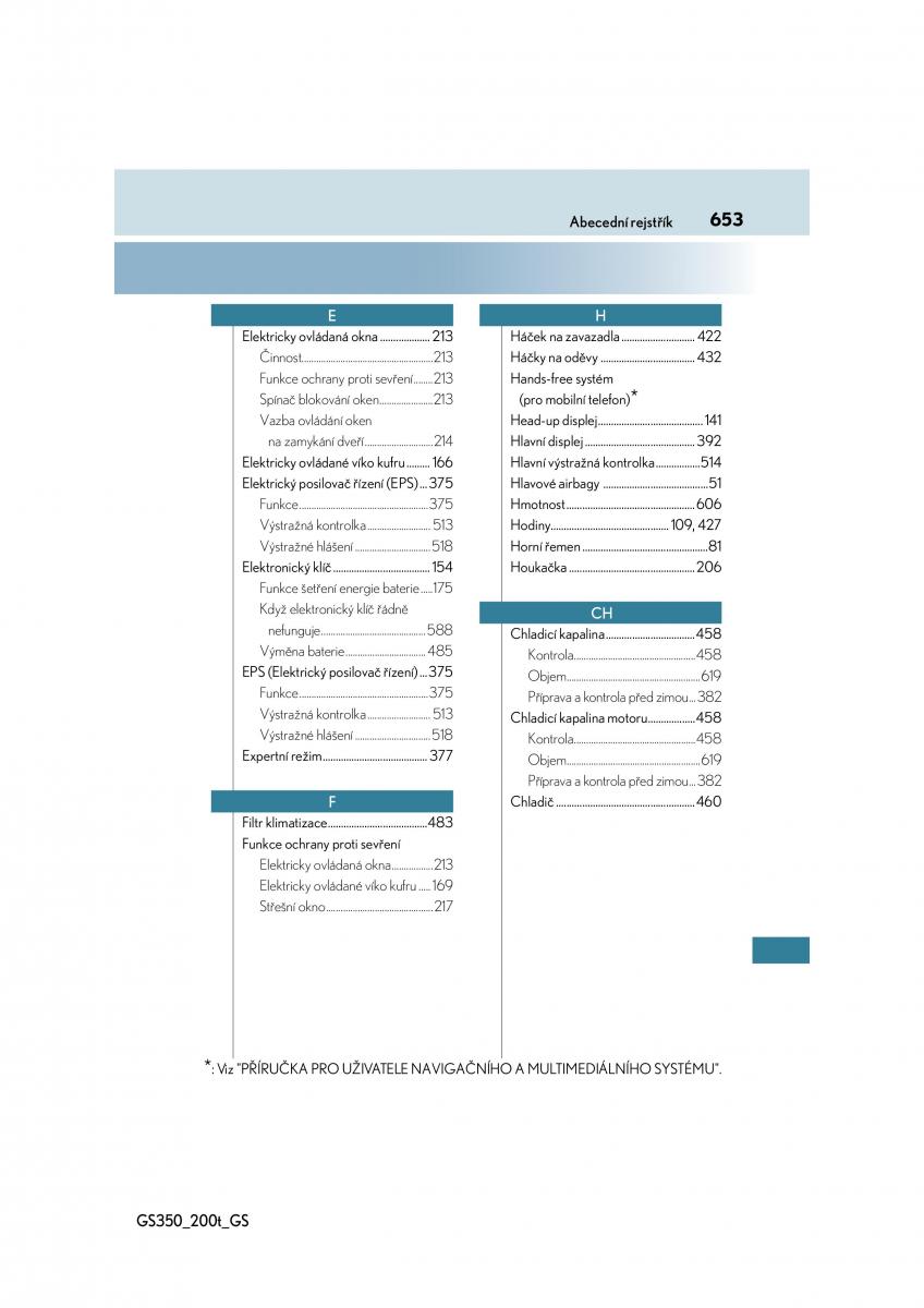 Lexus GS F IV 4 navod k obsludze / page 653