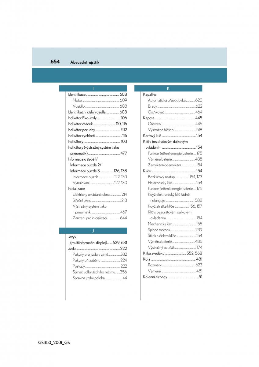 Lexus GS F IV 4 navod k obsludze / page 654