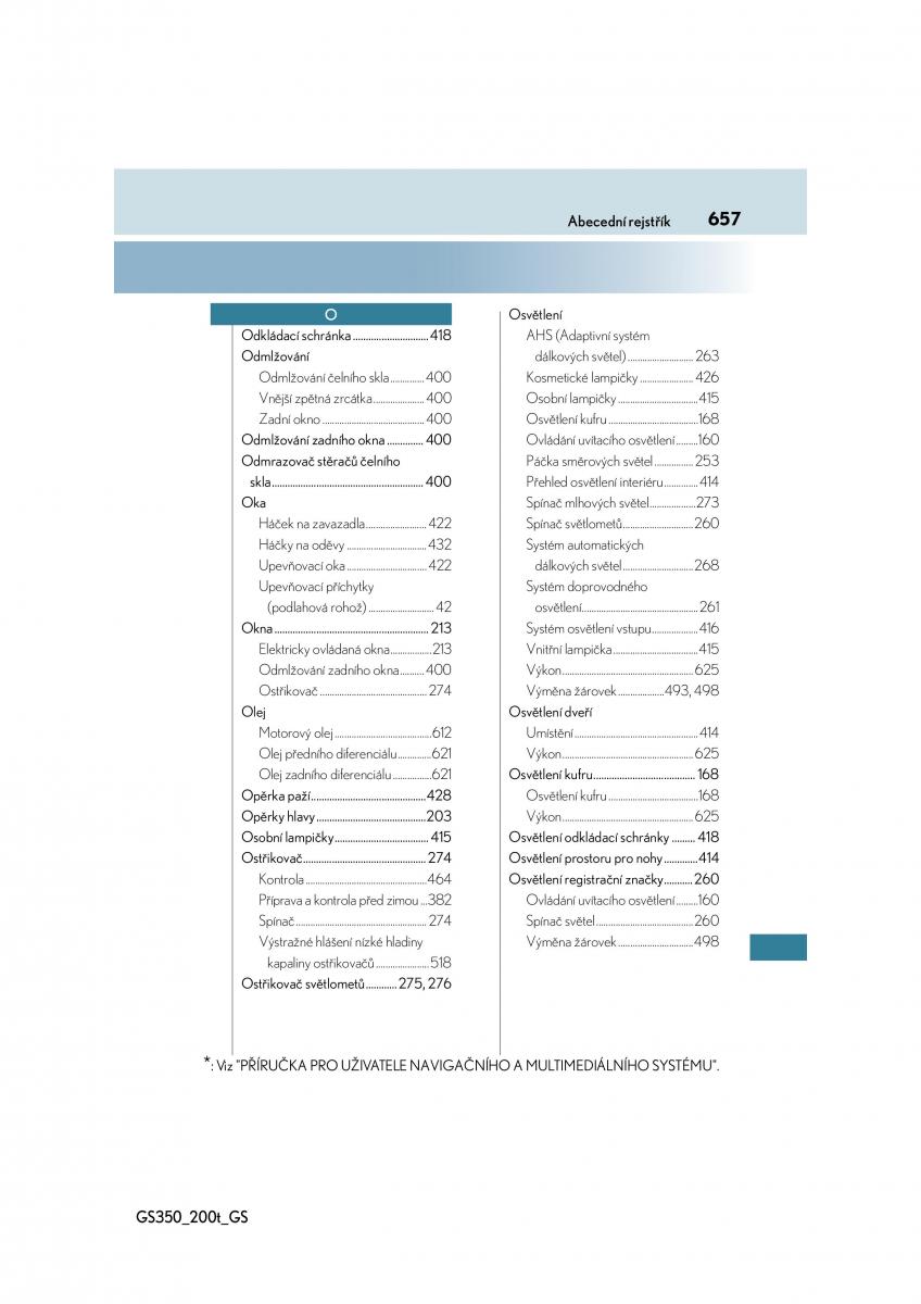 Lexus GS F IV 4 navod k obsludze / page 657