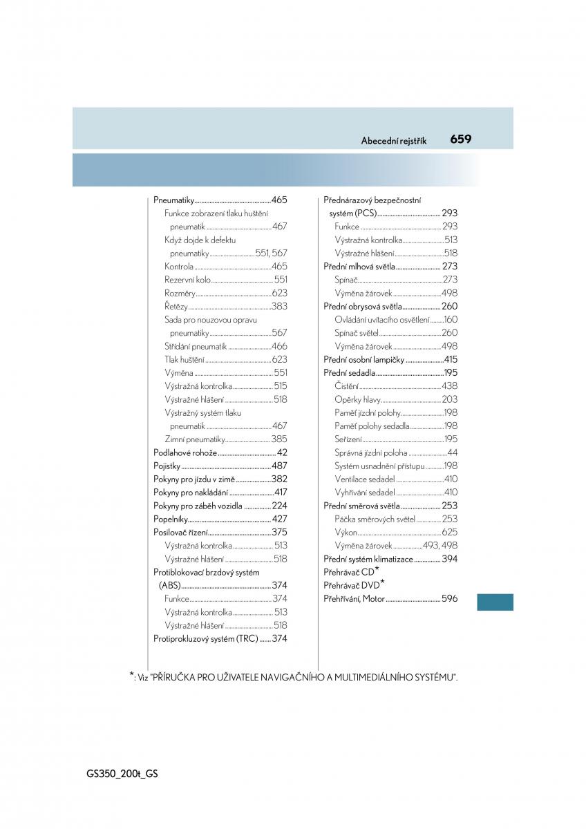 Lexus GS F IV 4 navod k obsludze / page 659