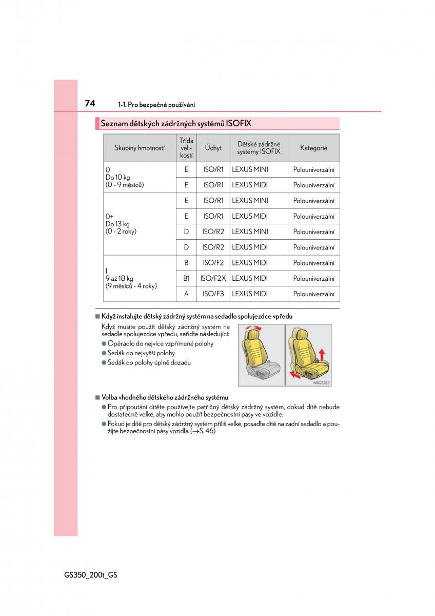 Lexus GS F IV 4 navod k obsludze / page 74